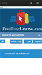 Mobile Screenshot of findthatlisting.com